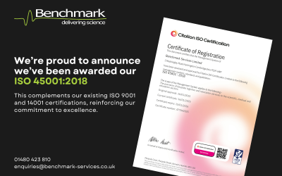 Benchmark Services Achieves ISO 45001:2018 Accreditation